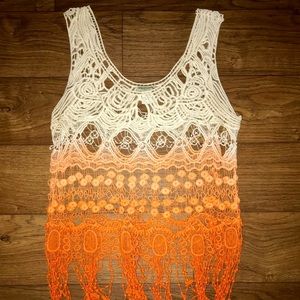 Crochet tanks top